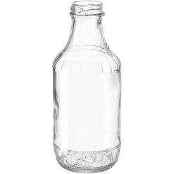 16 Oz. Clear Glass Decanter Bottle, 38mm 38-2000, 12/cs