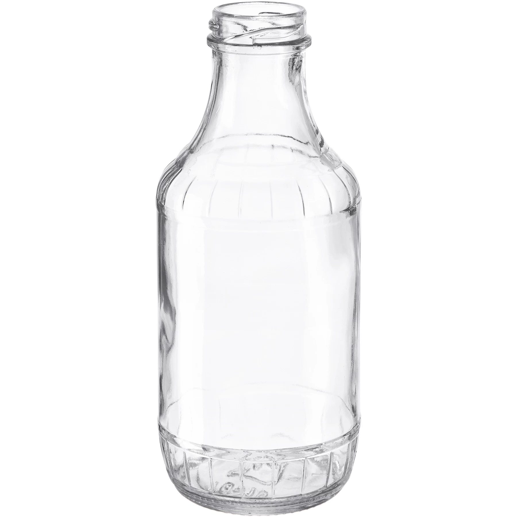 16 Oz. Clear Glass Decanter Bottle, 38mm 38-2000, 12/cs 3 16 Oz. Clear Glass Decanter Bottle, 38mm 38-2000, 12/cs