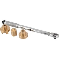 Adjustable Drum Torque Wrench Kit, 3/8" Drive W/ Sparkless 2" & 3/4" Sockets