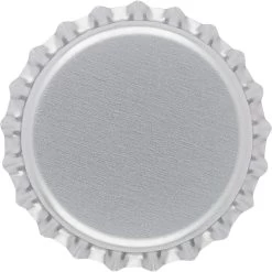 Silver Beer Bottle Caps, Oxygen Absorbing, 26 Mm Pry-Off Crown, 144/bag 7 Silver Beer Bottle Caps, Oxygen Absorbing, 26 Mm Pry-Off Crown, 144/bag -container 30wbcs 2