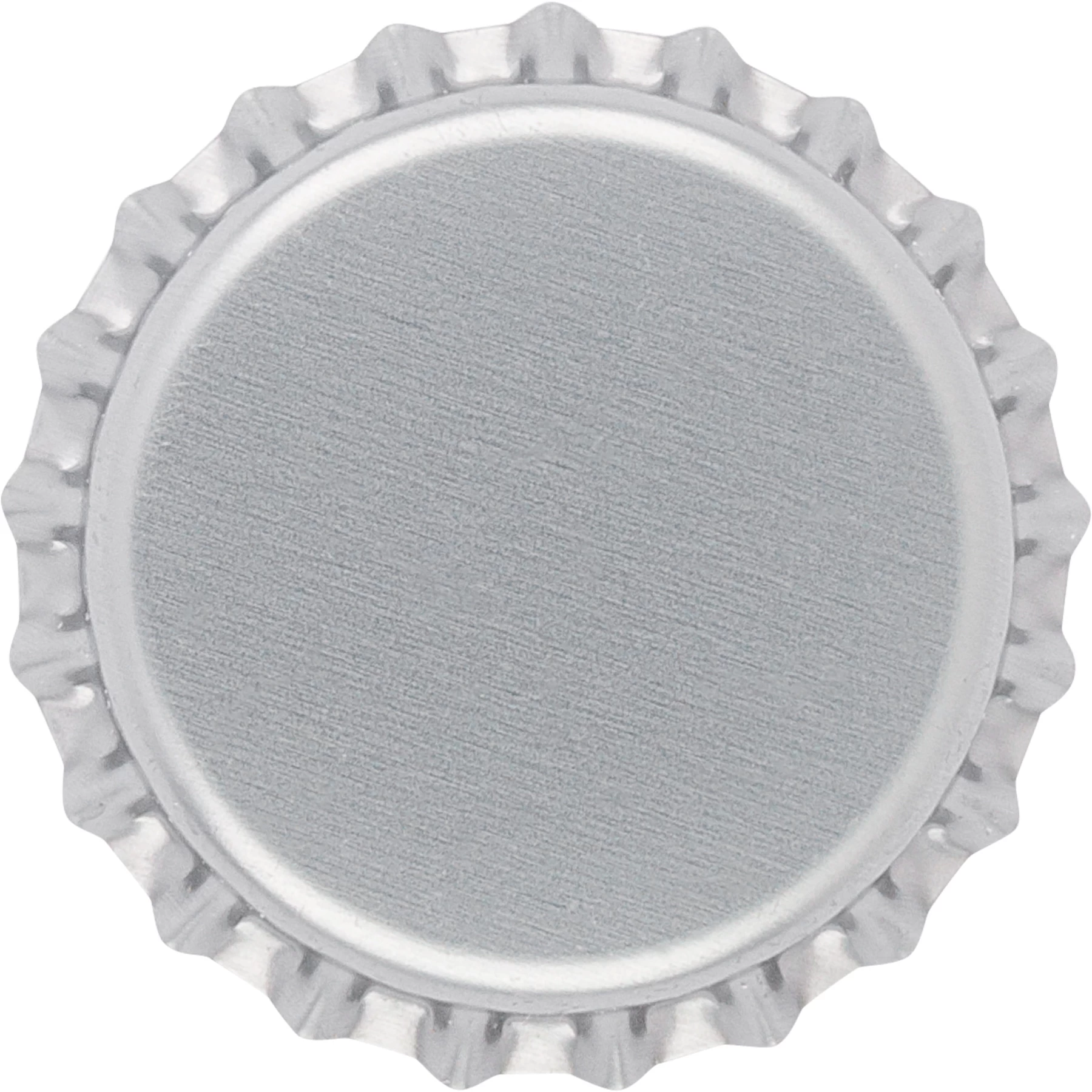 Silver Beer Bottle Caps, Oxygen Absorbing, 26 Mm Pry-Off Crown, 144/bag 4 Silver Beer Bottle Caps, Oxygen Absorbing, 26 Mm Pry-Off Crown, 144/bag - Image 2