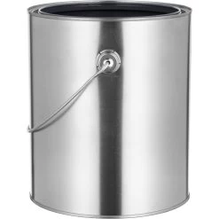 1 Gallon Metal Paint Can W/Ears, Bail And Lid, Gray Epoxy Phenolic Lined, 7.688" H (Case Pack) -container 30wc1b 3 1