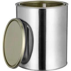 container 2 1 Gallon Metal Paint Can With Lid, Gold Phenolic Lined (Case Pack)