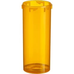 8 Dram Amber Plastic Vial W/Child Resistant Cap, 410/cs -container 30wd28 2