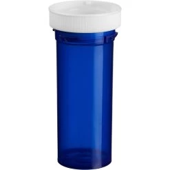 16 Dram Blue Plastic Vial W/Reversible Cap, 240/cs -container 30wd43 2