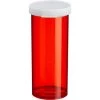 16 Dram Red Plastic Vial W/Snap Cap, 240/cs 1 16 Dram Red Plastic Vial W/Snap Cap, 240/cs -container 30wd46 1 1
