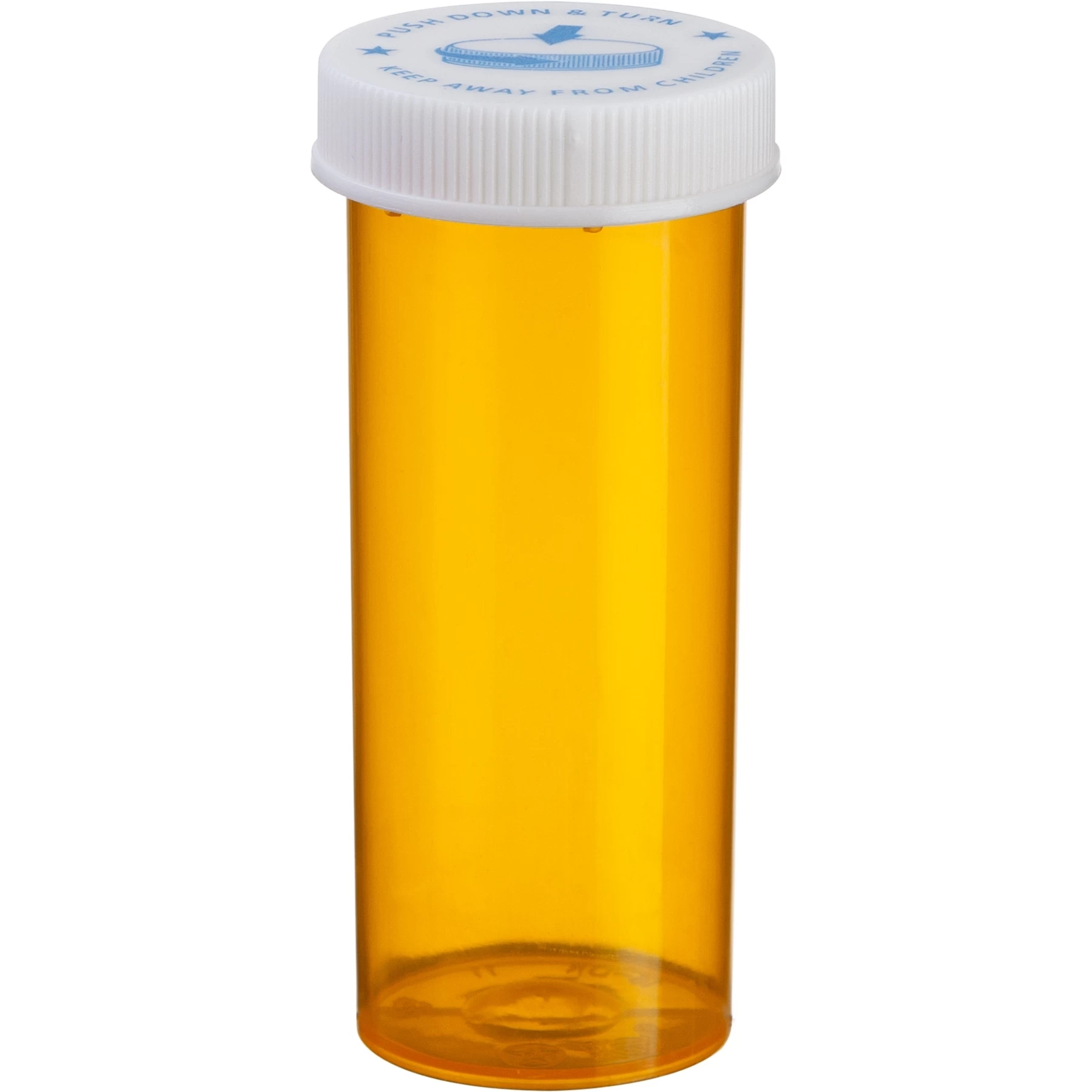 16 Dram Amber Plastic Vial W/Child Resistant Cap, 270/cs 3 16 Dram Amber Plastic Vial W/Child Resistant Cap, 270/cs