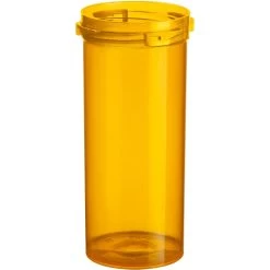 20 Dram Amber Plastic Vial W/Reversible Cap, 270/cs -container 30wd52 3