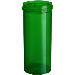 20 Dram Green Plastic Vial W/Reversible Cap, 270/cs -container 30wd54 3