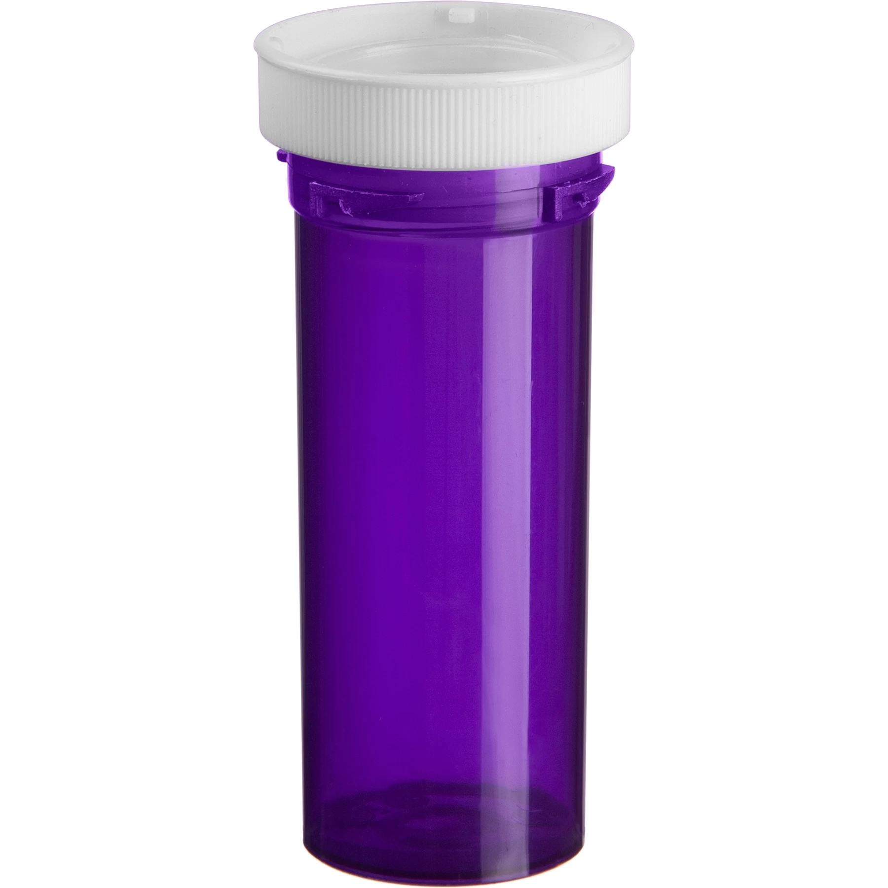 60 Dram Violet Plastic Vial W/Reversible Cap, 90/cs 4 60 Dram Violet Plastic Vial W/Reversible Cap, 90/cs - Image 2