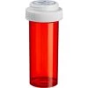 60 Dram Red Plastic Vial W/Reversible Cap, 90/cs -container 30wd84 1 1