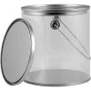 1 Gallon Art-Style Clear Plastic Paint Can With Ears, Bail And Lid (Case Pack) 2 1 Gallon Art-Style Clear Plastic Paint Can With Ears, Bail And Lid (Case Pack) -container 30wk1c 1 3