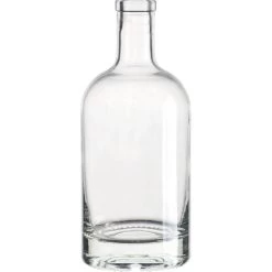 750 Ml Clear Glass Nordic Liquor Bottle, Bar Top, 12/cs