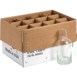 750 Ml Clear Glass Nordic Liquor Bottle, Bar Top, 12/cs 13 750 Ml Clear Glass Nordic Liquor Bottle, Bar Top, 12/cs -container 30wnd5 6 1