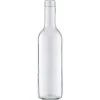 375 Ml Clear Bordeaux Wine Bottles, Mini Punt, Cork, 24/cs -container 30wsbp 1