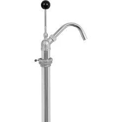 Zinc-Plated Steel Metal Drum Pump, 22 Oz. Output