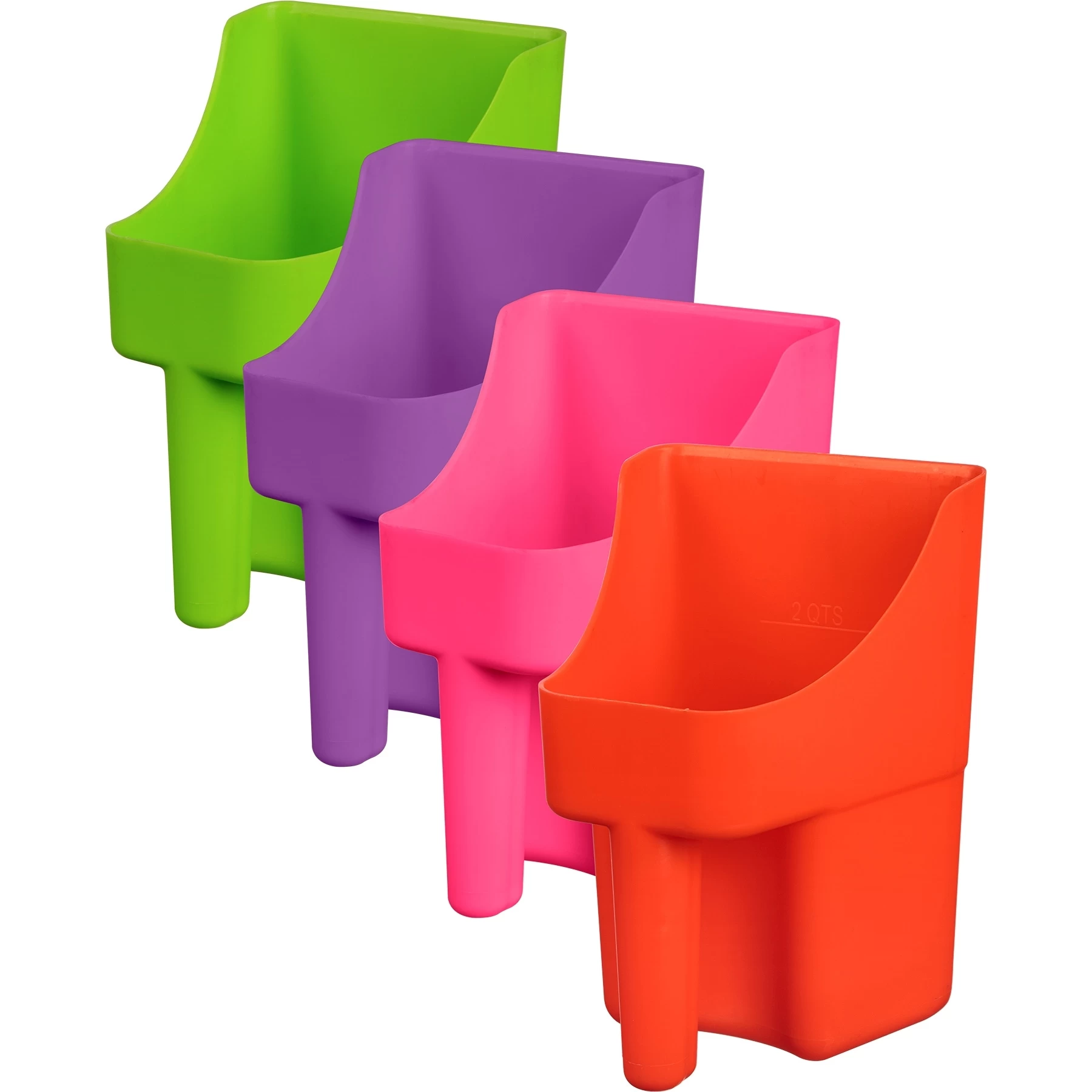 3 Quart Neon Plastic Scoop, Assorted Colors 3 3 Quart Neon Plastic Scoop, Assorted Colors