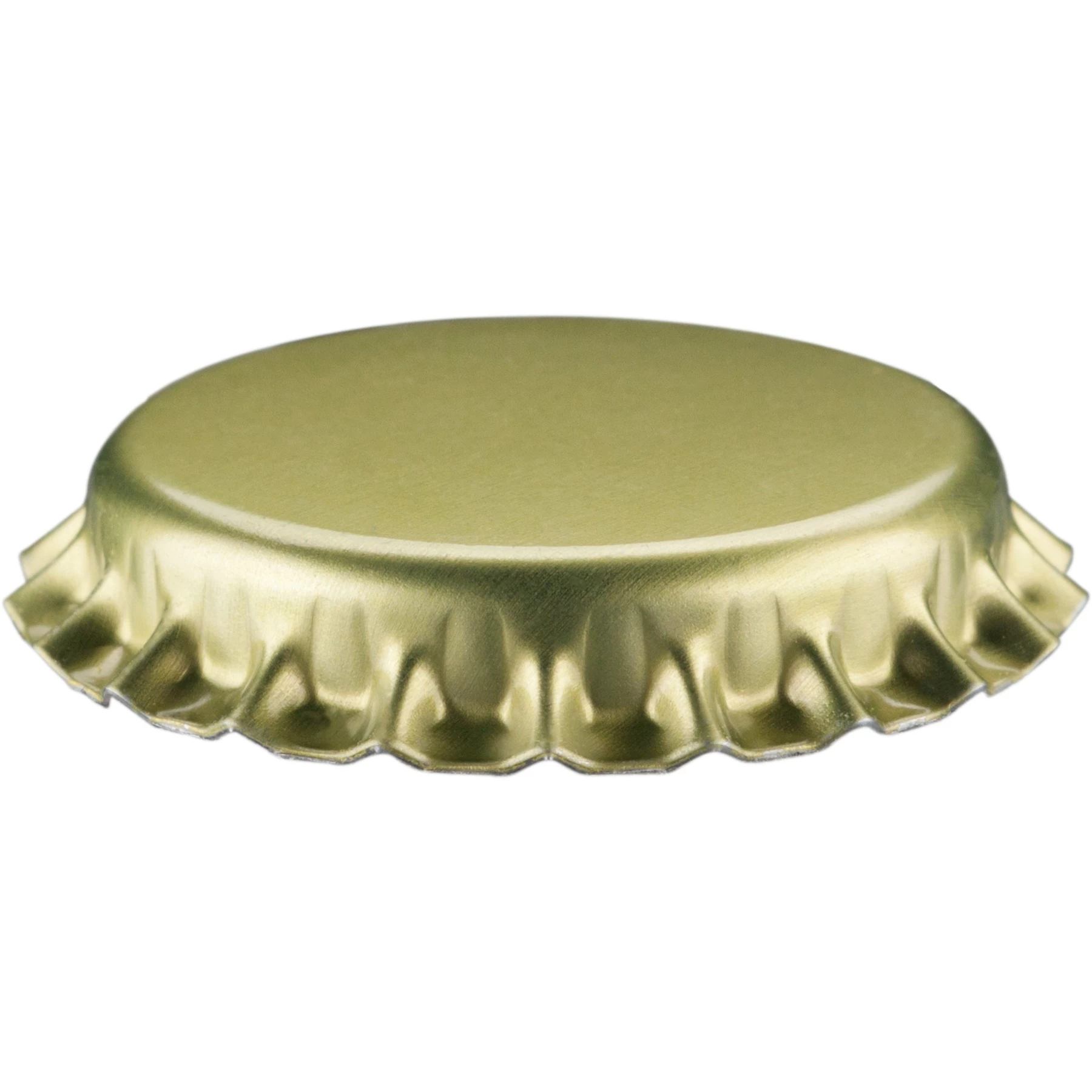 Gold Beer Bottle Caps, Oxygen Absorbing, 26 Mm Twist-Off Crown, 1,000/pk 3 Gold Beer Bottle Caps, Oxygen Absorbing, 26 Mm Twist-Off Crown, 1,000/pk