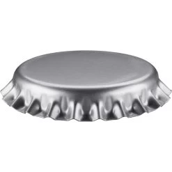 Silver Beer Bottle Caps, Oxygen Absorbing, 26 Mm Twist-Off Crown, 1,000/pk