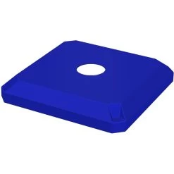 32 Gallon Blue Square Recycling Receptacle, Flat Top 4" Opening 10 32 Gallon Blue Square Recycling Receptacle, Flat Top 4" Opening -container 32 gallon blue square recycling receptacle 4 inch opening