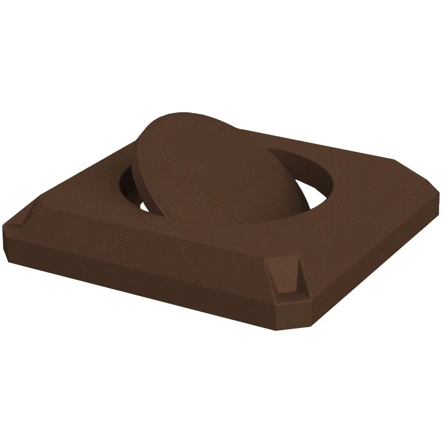 32 Gallon Brown Granite Slatted Square Trash Receptacle, Bug Barrier Lid 5 32 Gallon Brown Granite Slatted Square Trash Receptacle, Bug Barrier Lid - Image 3