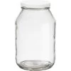 32 Oz. Clear Glass Mayo Jar W/ White Metal Lug Cap W/ Plastisol Liner, 70mm 70-2030 -container 32oz clear glass mayo jar 70mm 70 2030 70mm 70 2030 white metal lug cap with plastisol liner 99g626 1