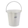 3 Gallon White Plastic Bucket W/Spout, Stainless Steel Handle -container 34ba61 1