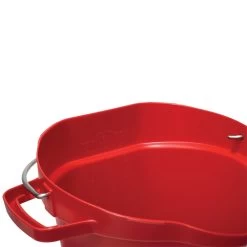 5 Gallon Red Plastic Bucket W/Spout, Stainless Steel Handle -container 34ba65 3