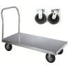 Wesco 24" X 36" Aluminum Platform Truck, Smooth, 6" X 2" Polyolefin Casters, 2,000 Lb. Capacity -container 350037 250049