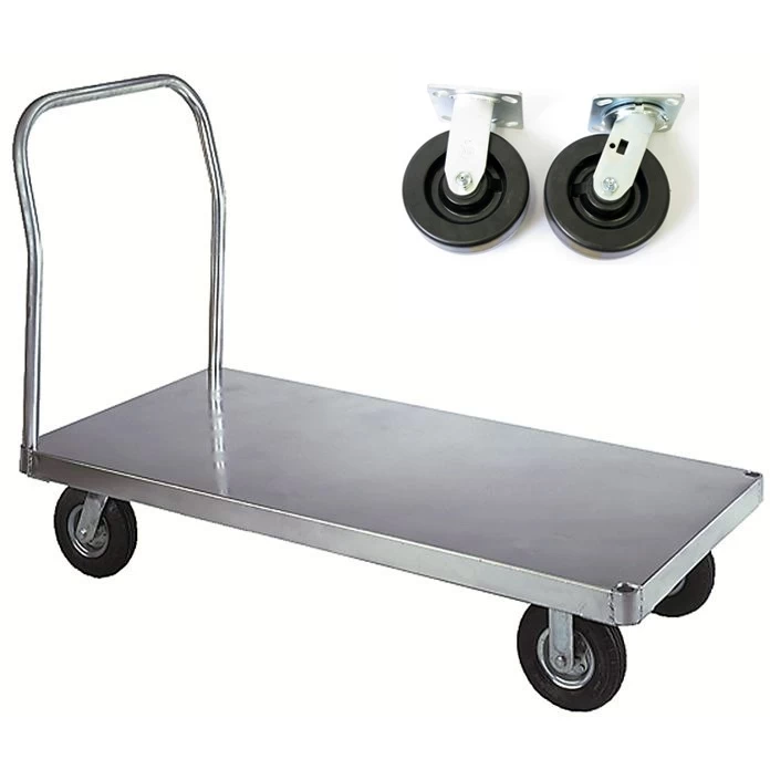 Wesco 36" X 72" Aluminum Platform Truck, Smooth, 6" X 2" Phenolic Casters, 3,000 Lb. Capacity 3 Wesco 36" X 72" Aluminum Platform Truck, Smooth, 6" X 2" Phenolic Casters, 3,000 Lb. Capacity