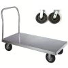 Wesco 36" X 72" Aluminum Platform Truck, Smooth, 8" X 2" Phenolic Casters, 3,000 Lb. Capacity -container 350037 250056 5