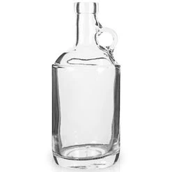 375 Ml Clear Glass Moonshine Jug, Bar Top, 12/cs