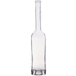 375 Ml Clear Glass Opera Wine Bottle, Mini Punt, Bar Top, 12/cs