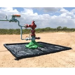 10.5' X 10.5' Ultra-Wellhead Berm Spill Containment Berm, W/ Hood - UltraTech 8858