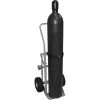 Single Gas Cylinder Hand Truck, 10" Flat-Free Wheels, Rear Casters