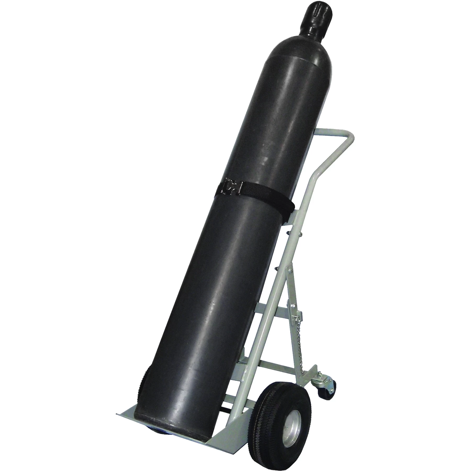 Single Gas Cylinder Hand Truck, 10" Flat-Free Wheels, Rear Casters 4 Single Gas Cylinder Hand Truck, 10" Flat-Free Wheels, Rear Casters - Image 2