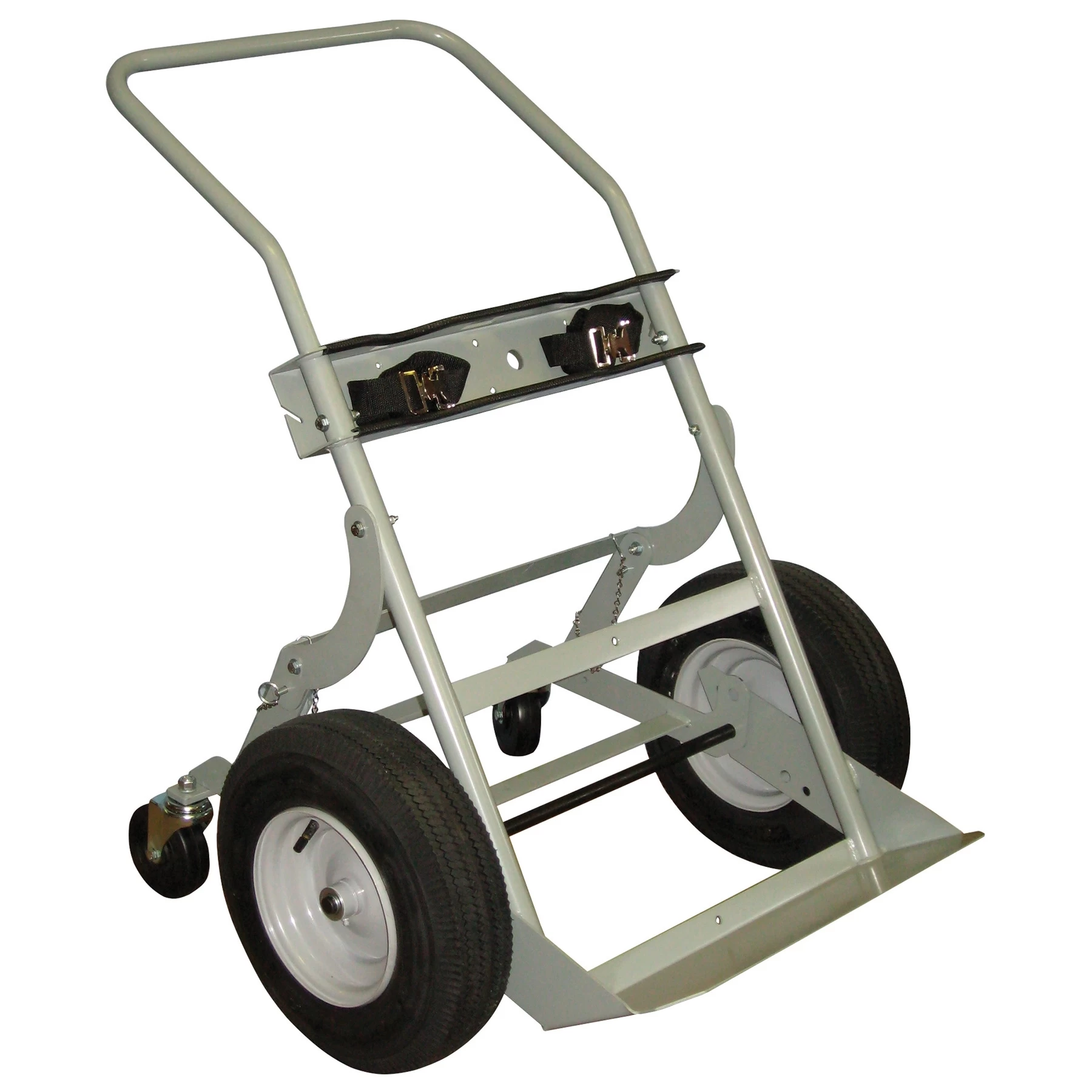 Double Gas Cylinder Hand Truck, 16" Pneumatic Wheels, Rear Casters 3 Double Gas Cylinder Hand Truck, 16" Pneumatic Wheels, Rear Casters