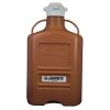 40 Liter Amber HDPE Plastic Laboratory Carboy W/120mm Cap -container 37bj75 1