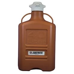 40 Liter Amber HDPE Plastic Laboratory Carboy W/120mm Cap
