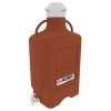 20 Liter Amber HDPE Plastic Laboratory Carboy W/120mm Cap & Spigot -container 37bj78 1