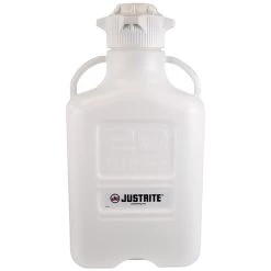 20 Liter White HDPE Plastic Laboratory Carboy W/120mm Cap