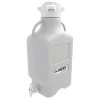 20 Liter White HDPE Plastic Laboratory Carboy W/120mm Cap & Spigot -container 37bj90 1