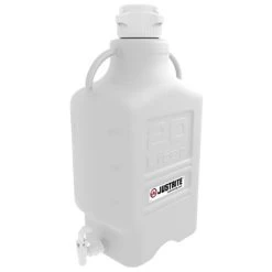 20 Liter White PP Plastic Laboratory Carboy W/83mm Cap & Spigot