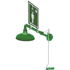 Laboratory Drench Safety Shower, Wall Mount, Stainless Steel Pipe