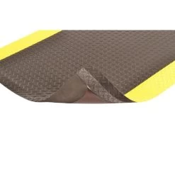 2' X 3' Black/Yellow Anti-Fatigue Mat, 1" Thick -container 37bn21 3 1
