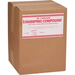Sweeping Compound, Oil-Based/Sand (Grit), Red (100 Lb. Box)