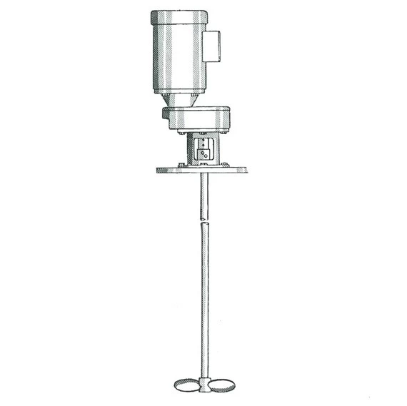 Tank Mixer, 3/4 HP X-Proof Gear Drive, Flange Mount, 36" Shaft, 425 RPM (Series 700) 3 Tank Mixer, 3/4 HP X-Proof Gear Drive, Flange Mount, 36" Shaft, 425 RPM (Series 700)