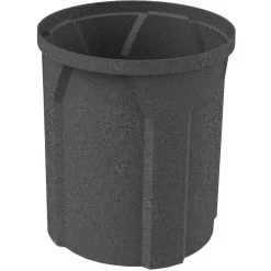42 Gallon Dark Granite Recycling Receptacle, Flat Top 4" Opening -container 42 gallon dark granite plastic trash receptacle