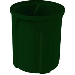 42 Gallon Green Granite Recycling Receptacle, Funnel Top 5" Opening -container 42 gallon green granite plastic trash receptacle 6