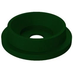 42 Gallon Green Granite Recycling Receptacle, Funnel Top 5" Opening -container 42 gallon recycling receptacle green granite funnel lid